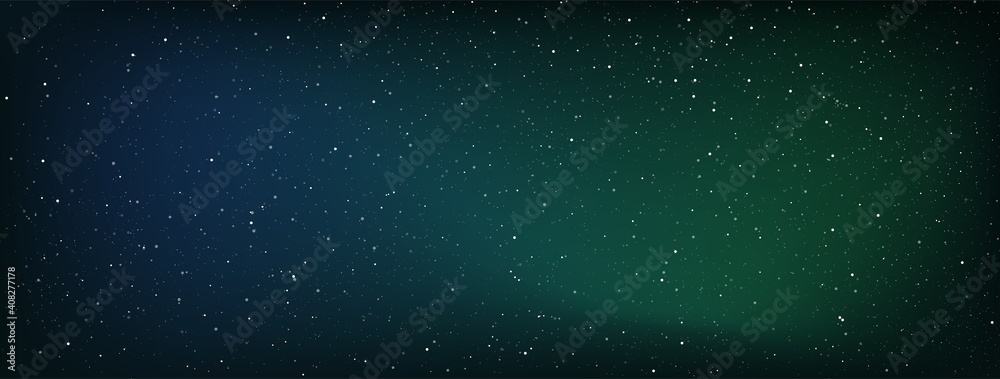 Obraz premium Astrology horizontal background, Star universe background, Infinity outer space, Vector Illustration.