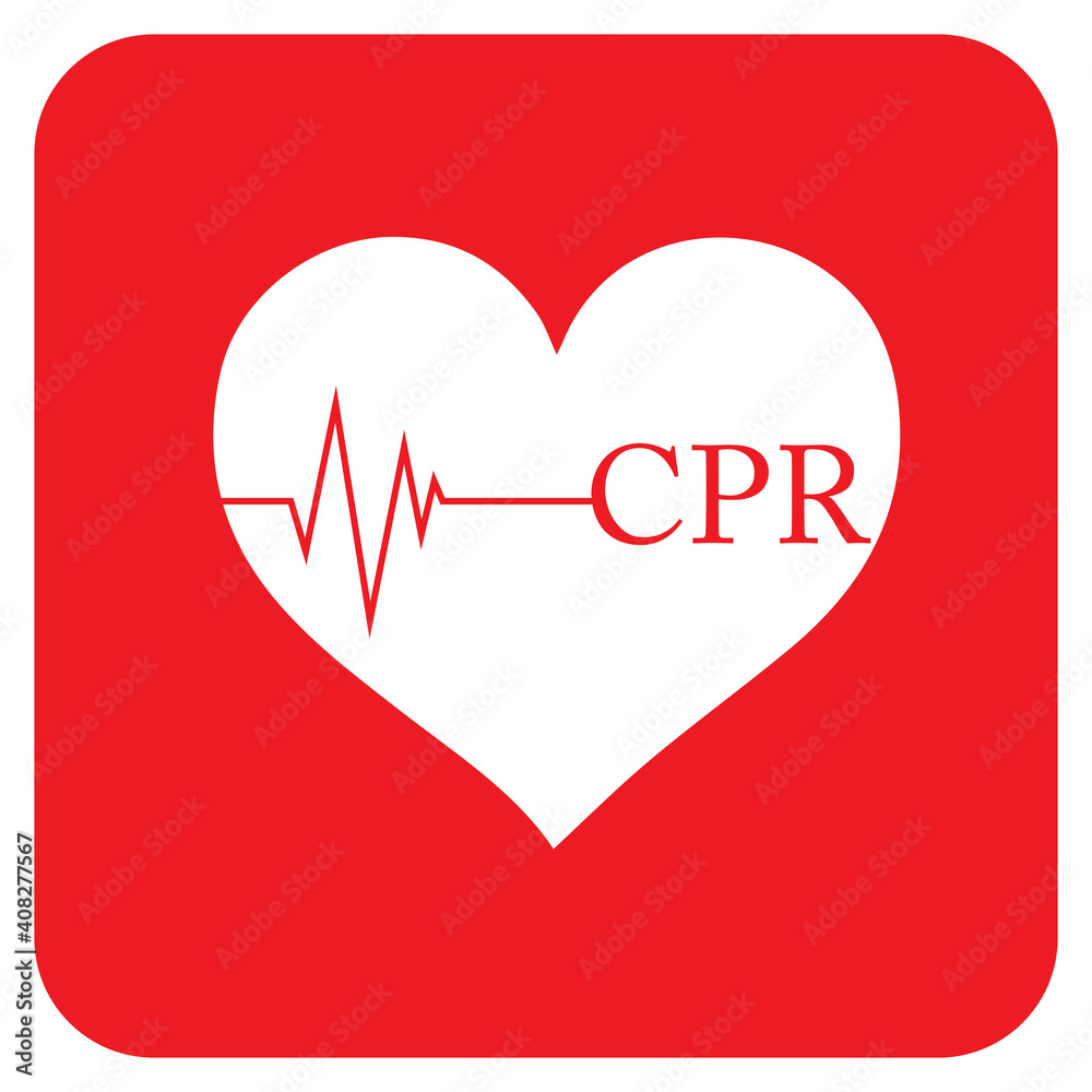 heart cpr medical icon vector design heart cpr medical icon vector design