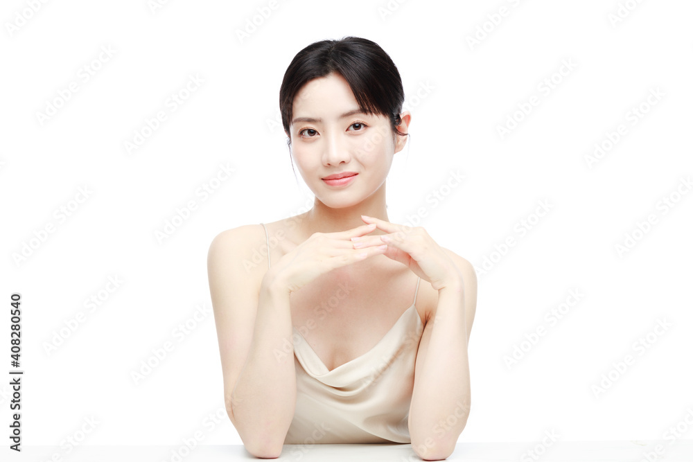 Portrait Of Beautiful Woman in Studio Portrait Of Beautiful Woman in Studio