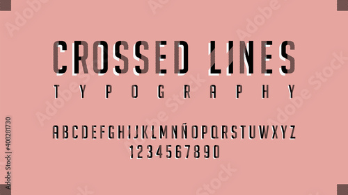 Elegant typeface with premium effect
