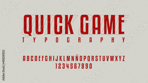 Modern typography with beautiful lines effect

