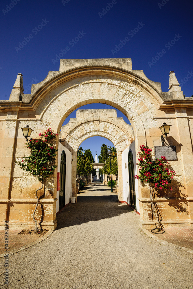 cementerio, Alaior, Menorca, Islas Baleares, españa, europa