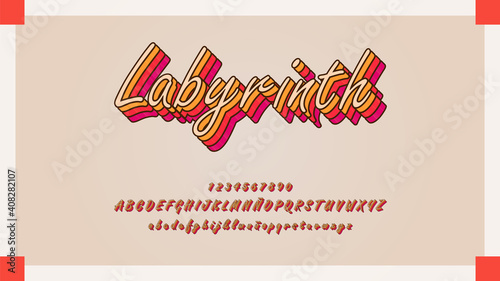 Artistic typography with beautiful effect	
