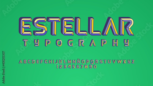 Exclusive typeface with premium effect
