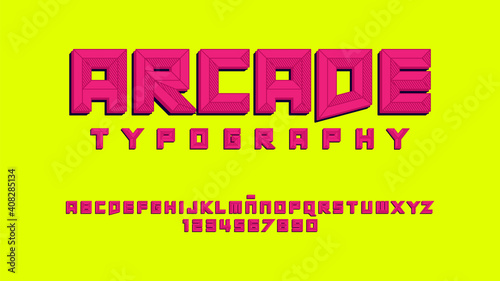 Creative typeface with premium effect 