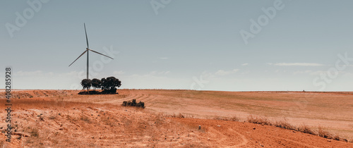 Electric windmill in Spain. photo