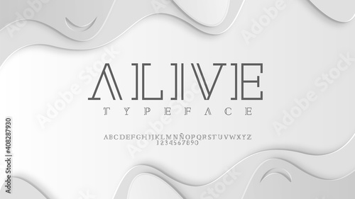 Exclusive typeface with premium effect
