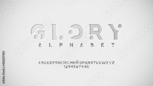 Exclusive typeface with premium effect
