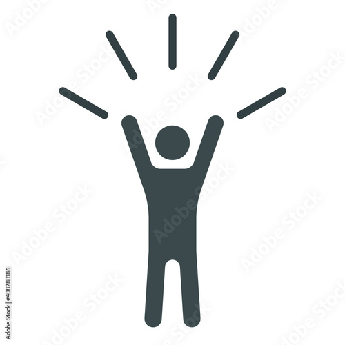 Self-Confidence icon. Monochrome element illustration. Self-Confidence icon design from soft skills collection. Web design, apps, software and print usage.