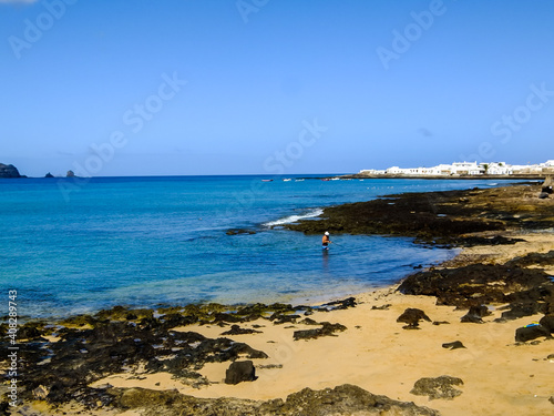 Landscape in Tropical Volcanic Canary Islands Spain photo