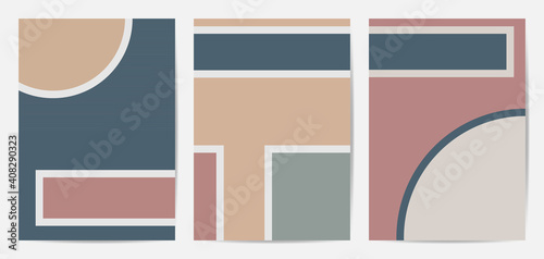 Set shape creative backgrounds .Memphis style, Modern Poster background for social media post, cover, print and wallpaper.