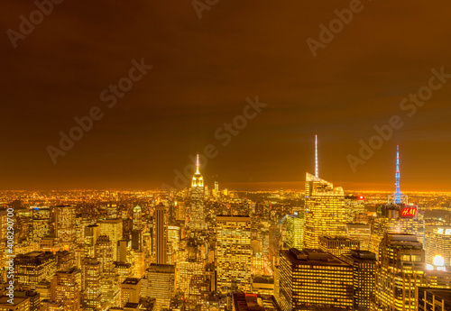 New York - DECEMBER 20, 2013: View of Lower Manhattan on Decembe © Elnur