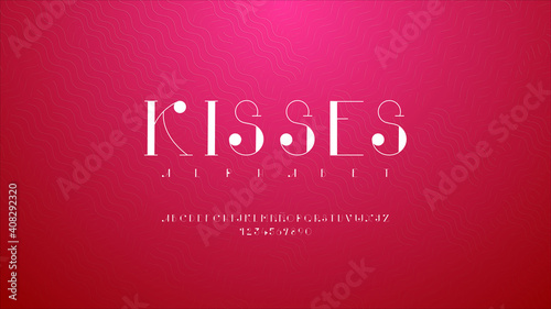 Creative typeface with premium effect