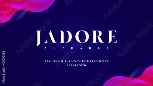 Elegant typography with shiny effect

