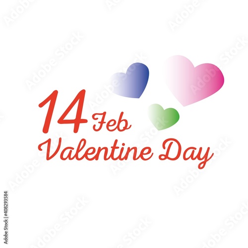 14 feb. Valentine Day. Celebation cards.