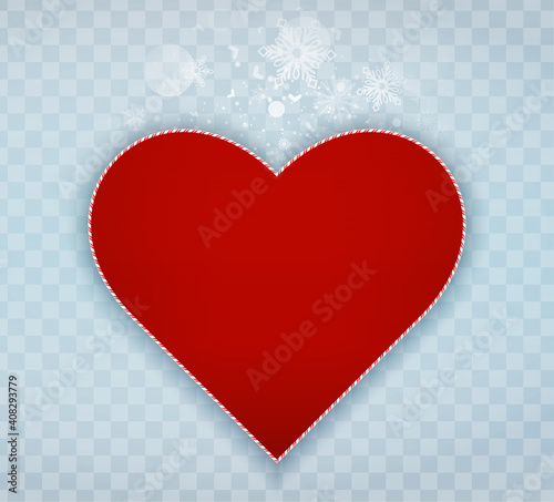 Red hearts on the transparency background. Heart vectors. 3D vector. Different icon. Shadows and flares. A lot of cute images. 