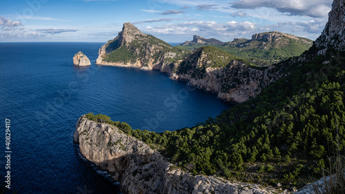 Colomer viewpoint, Mirador de sa Creueta, Formentor, Mallorca, Balearic Islands, Spain
