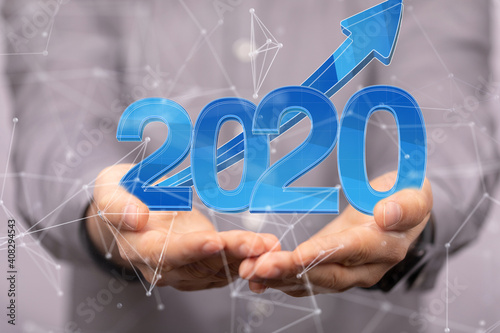 year 2020 business solution concept