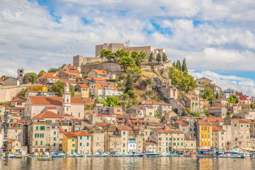 Sibenik Kroatien Altstadt Panorama