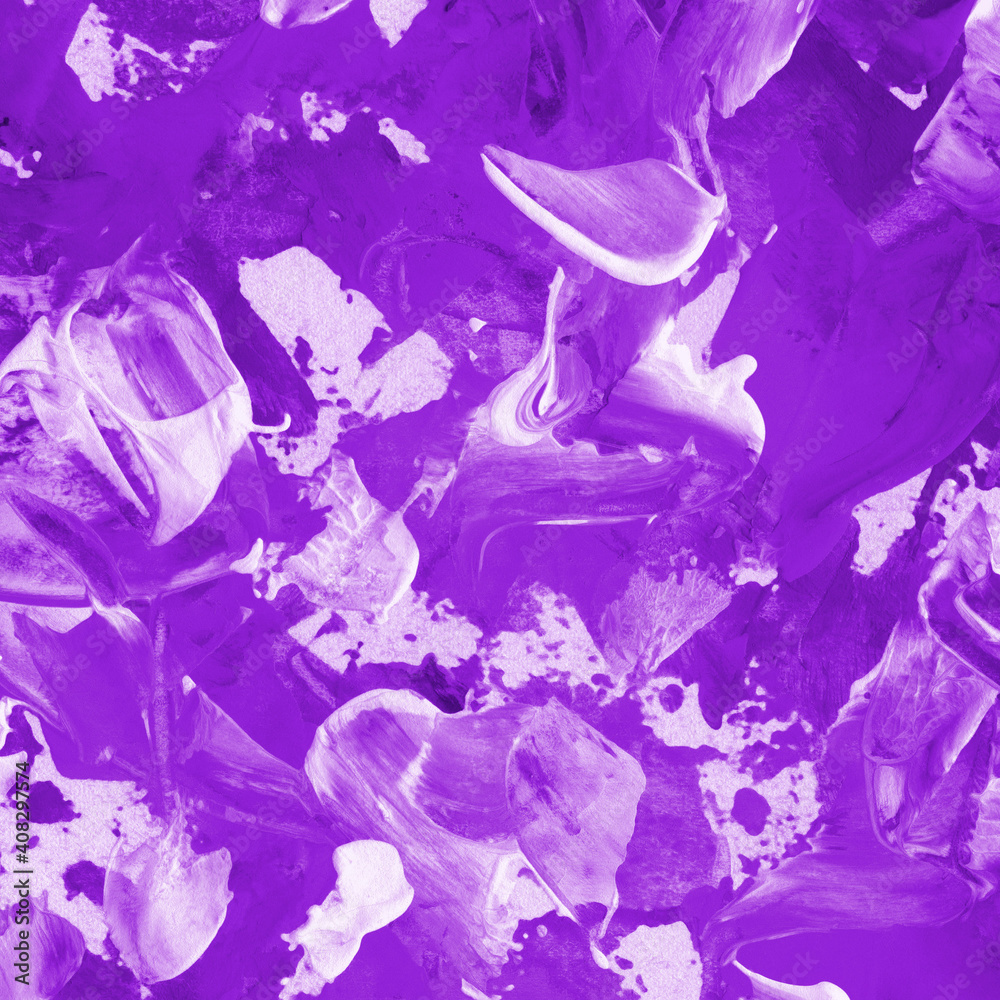 Modern contemporary acrylic background. Violet texture made with a palette knife. Abstract painting on paper. Mess on the canvas. Modern contemporary acrylic background. Violet texture made with a palette knife. Abstract painting on paper. Mess on the canvas.