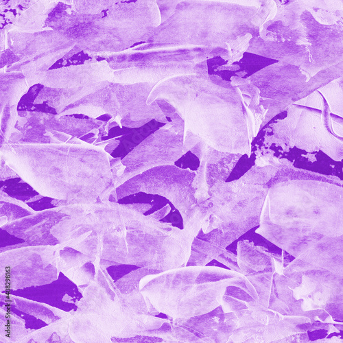 Wallpaper Mural Modern contemporary acrylic background. Violet texture made with a palette knife. Abstract painting on paper. Mess on the canvas. Torontodigital.ca