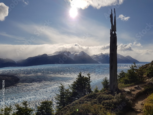 Grey glacier in Torres del Paine