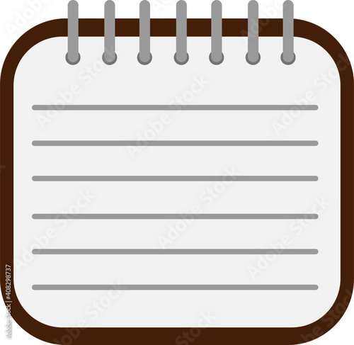 Vector illustration of a pocket notebook for jotting down important things
