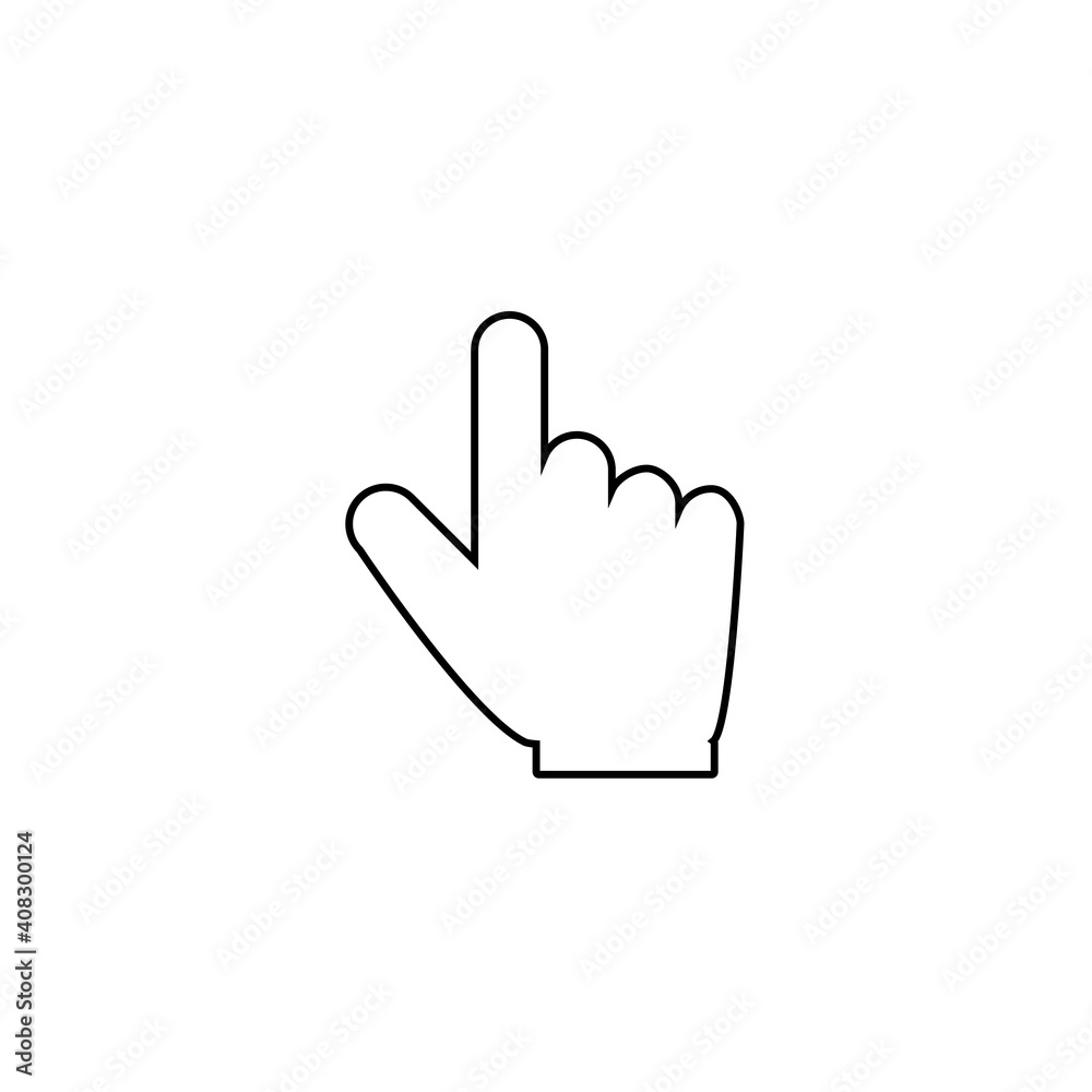 Hand vector icon pointer cursor