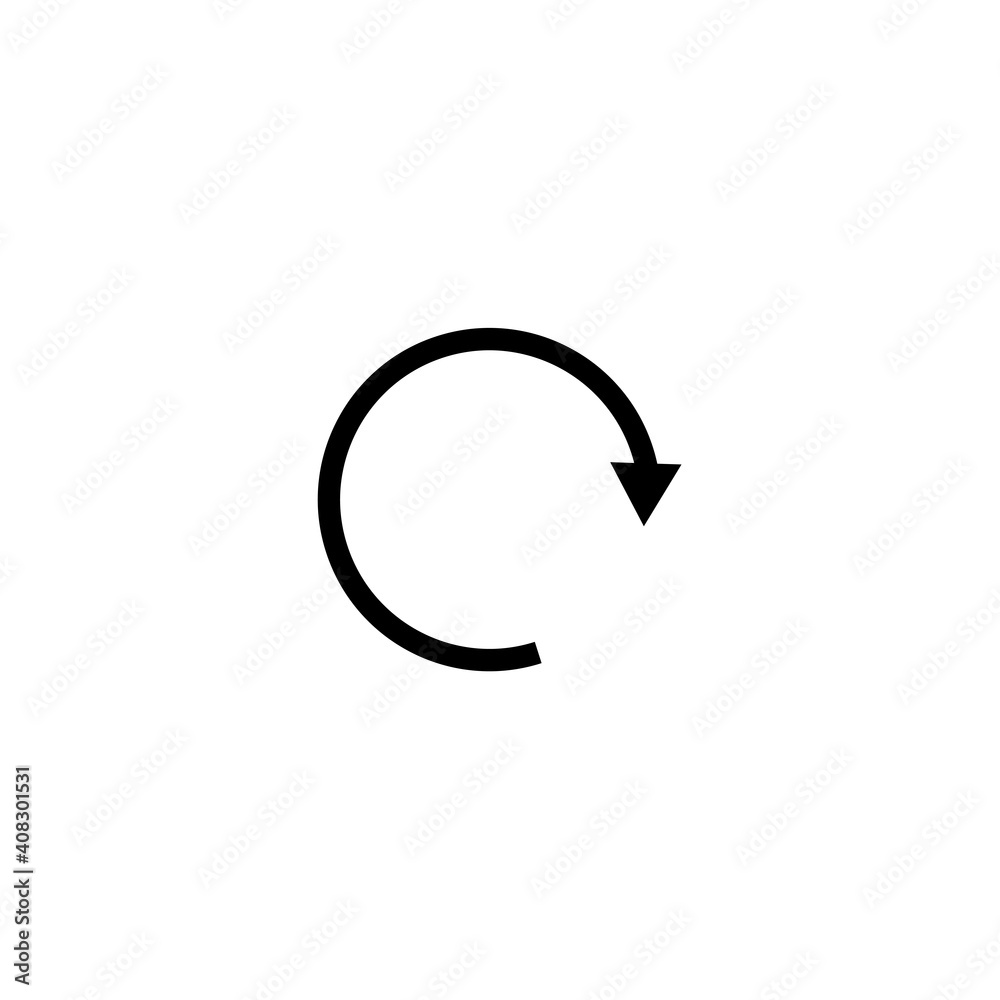 update icon vector arrow flat update icon vector arrow flat