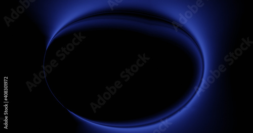 Render with abstract dark blue background with glowing ellipse