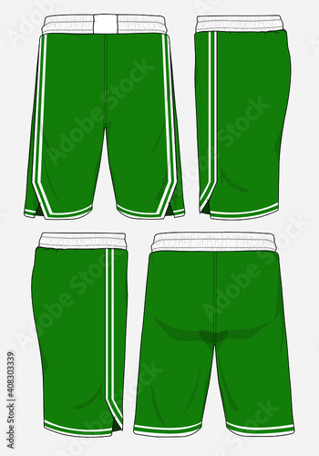 Basketball sports short template apparel