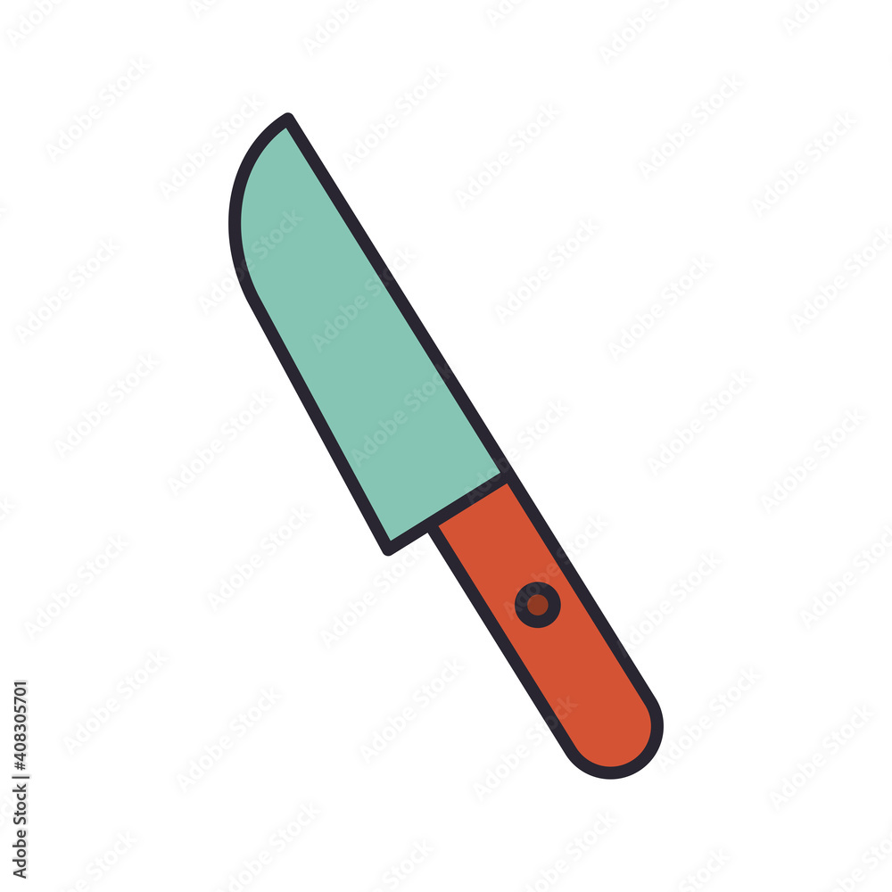 knife kitchen cutlery line and colors style icon knife kitchen cutlery line and colors style icon