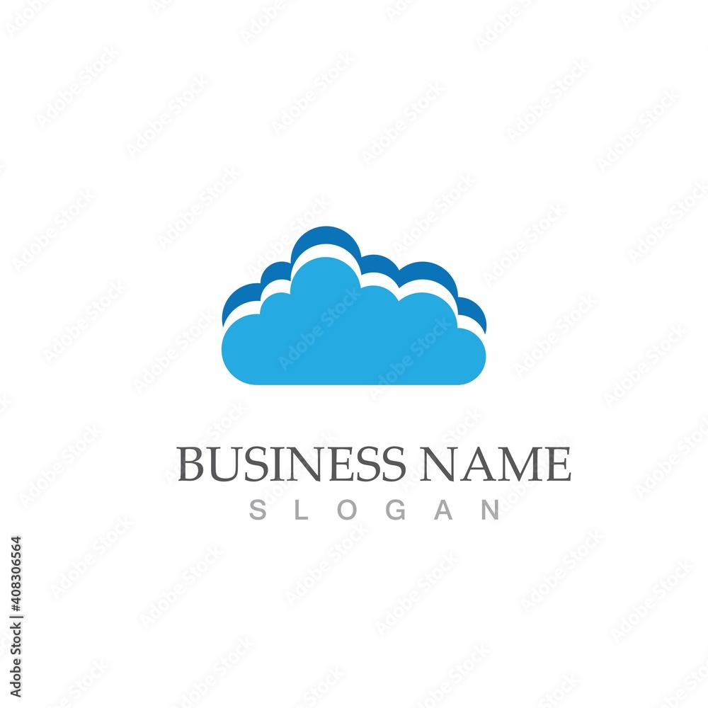 Cloud template vector Cloud template vector