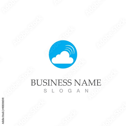 Cloud template vector