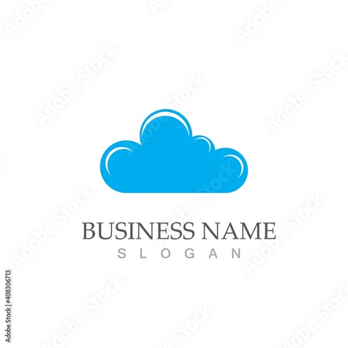 Cloud template vector