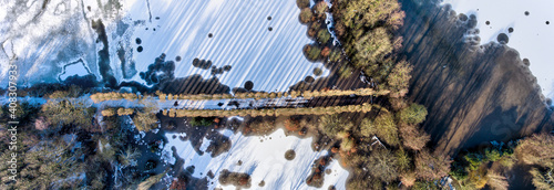 Drone photography, Didsbury Fletcher Moss, Fletcher Moss Botanical Garden