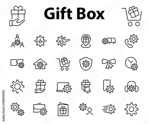 A simple set of settings and options related to Vector Line Icons. Contains icons such as set time, business, phone, and more. Editable Stroke.. 480x480