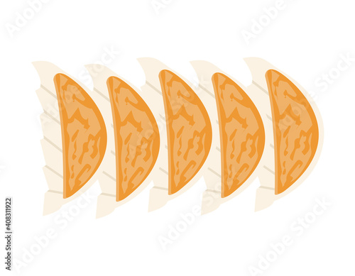 餃子のベクターイラスト　中華料理