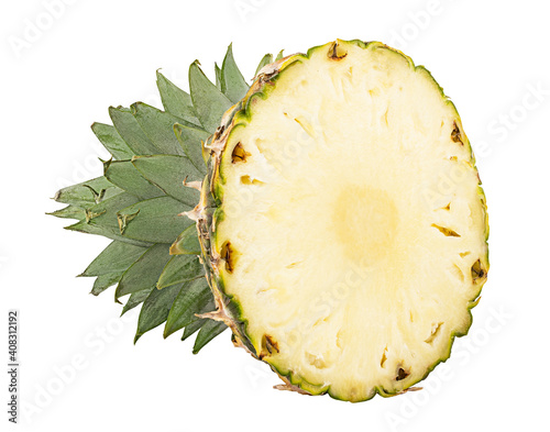 Pineapple isolated on white background with clipping path