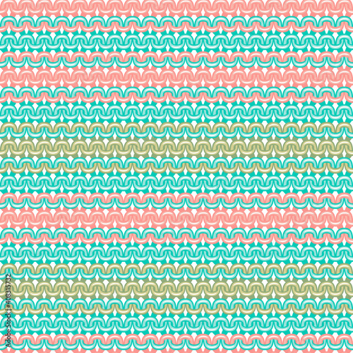 Canvas-taulu Colored realistic simple knit texture background with detailed loops