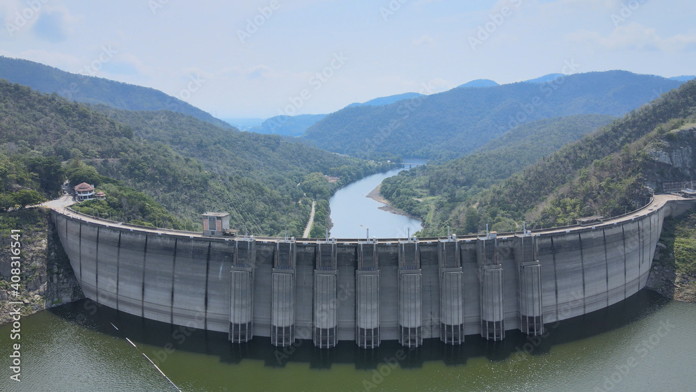 Pumiphon Dam In Tak Province , Northern Of Thailand Pumiphon Dam In Tak Province , Northern Of Thailand
