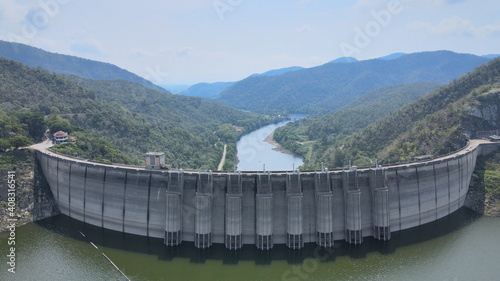 Pumiphon Dam In Tak Province , Northern Of Thailand