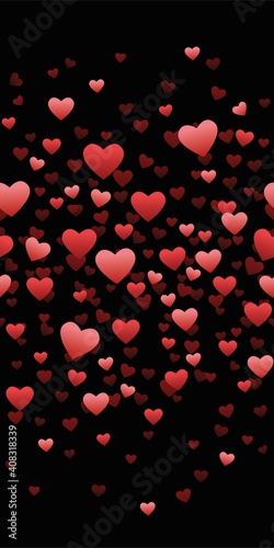 Festive seamless background with gradient hearts in the middle. Romantic mood for Valentines Day. Vector stock illustration fo web and print, background and wallpaper, wrapping paper, postacard. photo