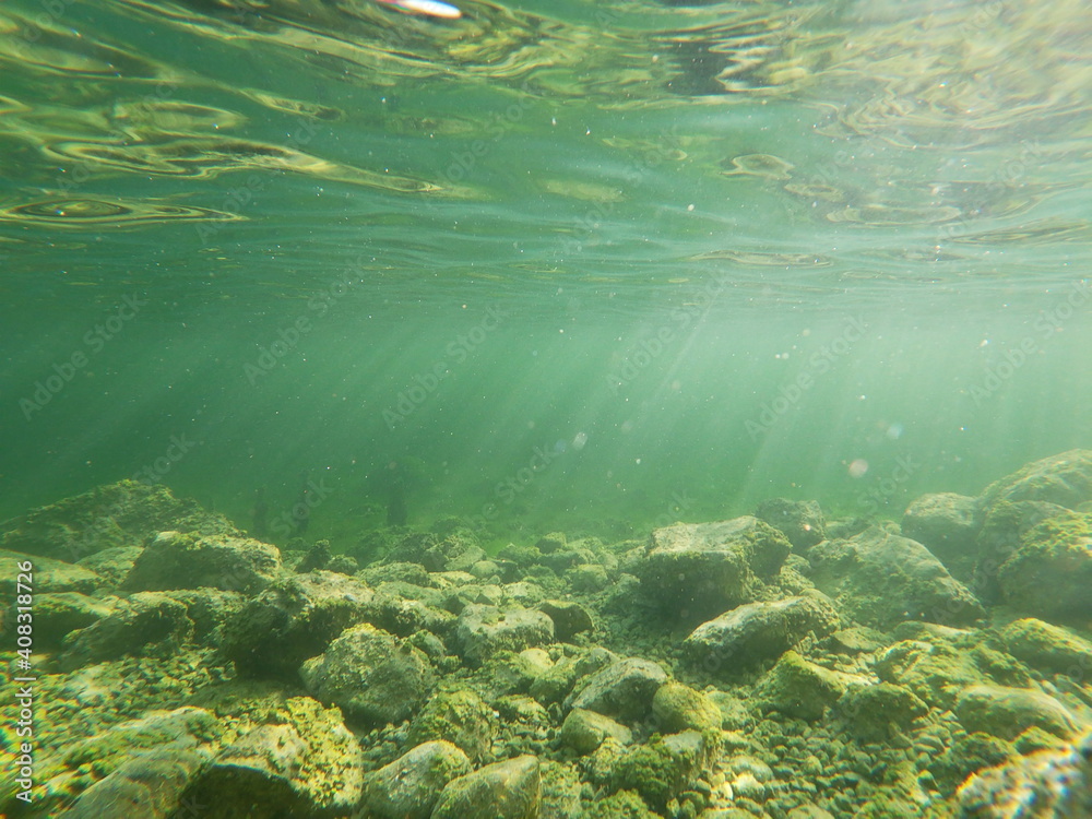 Fototapeta premium Unterwasser Traunsee