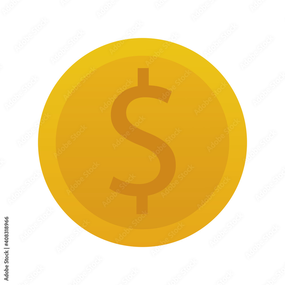 coin money dollar financial isolated icon coin money dollar financial isolated icon