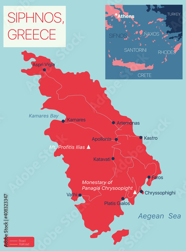 Siphnos island detailed edi...