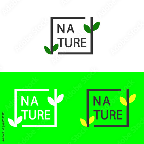 Nautre green eco sign bulding