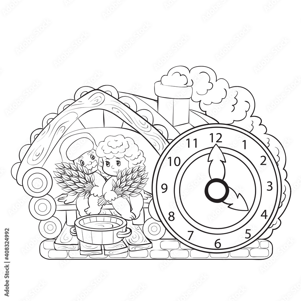 Fototapeta premium illustration of an old clock face with perspective angle, eps8 vector