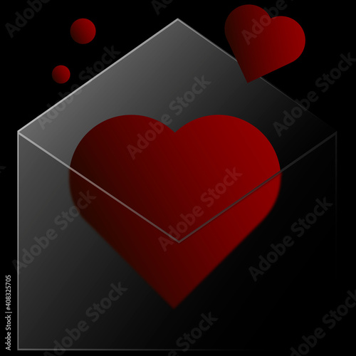 Valentines day icon Letter