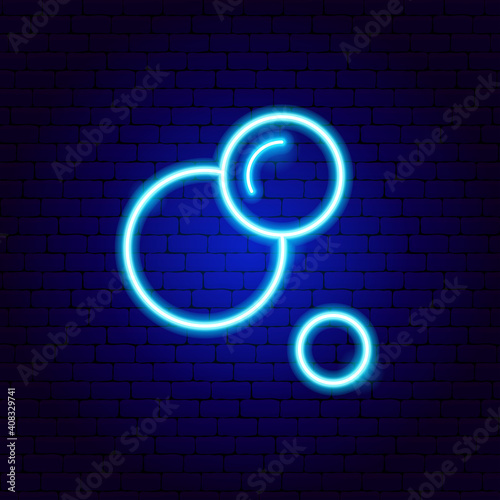 Air Bubble Neon Sign